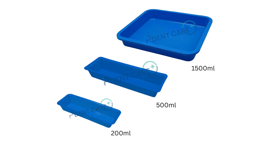 PDent Care disposable trays in various sizes, ideal for medical use in Malaysia.