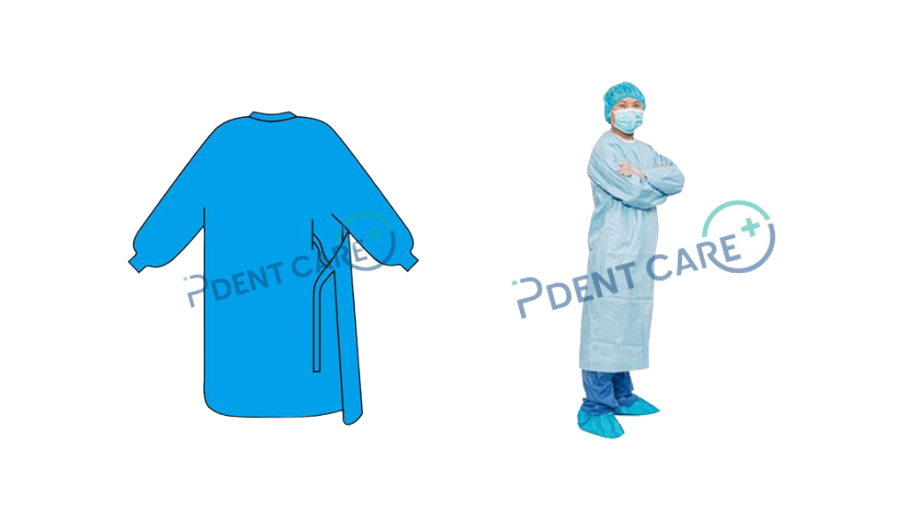 Surgical gown from PDent Care medical supplies provider in Malaysia.